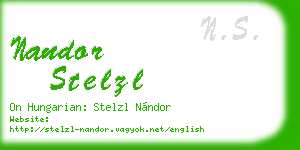 nandor stelzl business card