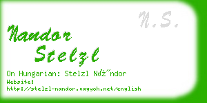 nandor stelzl business card